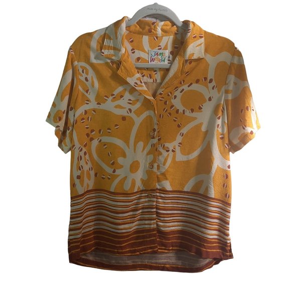 Vintage Jams World Hawaiian Printed Short Sleeve Shirt - Picture 5 of 14